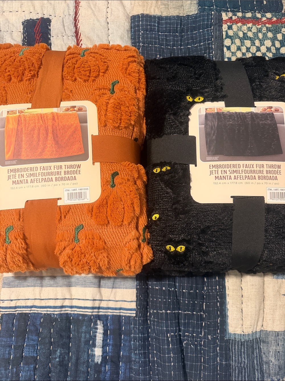 Costco viral Halloween throws. Brand new